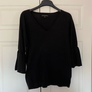 BR black sweater with bell/flare sleeve
